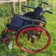 Lightweight Wheelchair Red Aluminium Frame