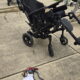Transport chair with power tilt